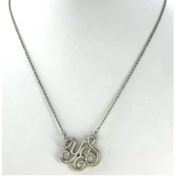 Lia Sophia Jewelry - Lia Sophia Yes Postivity Optimistic Cursive Pendant Silver Toned Necklace